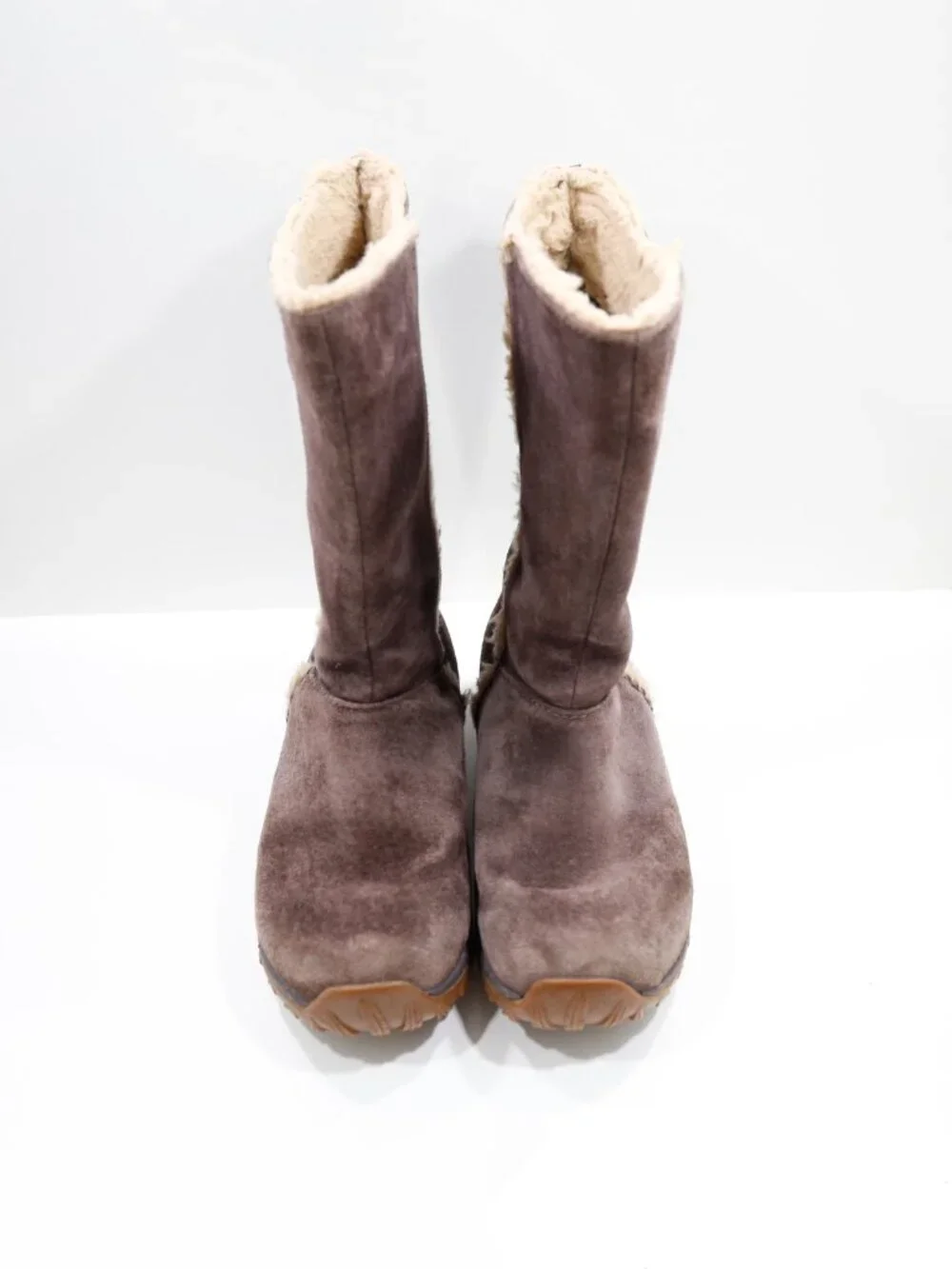 Patagonia Lugano Brown Suede Leather Insulated Waterproof Winter Boots - 6